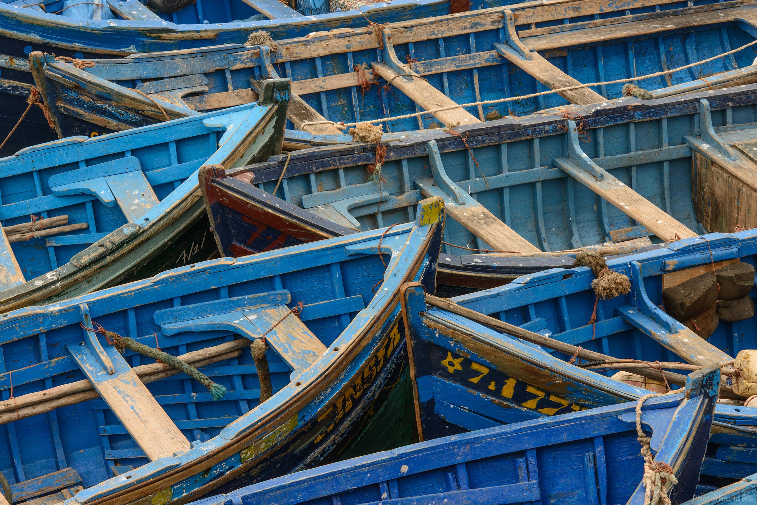 blue boats