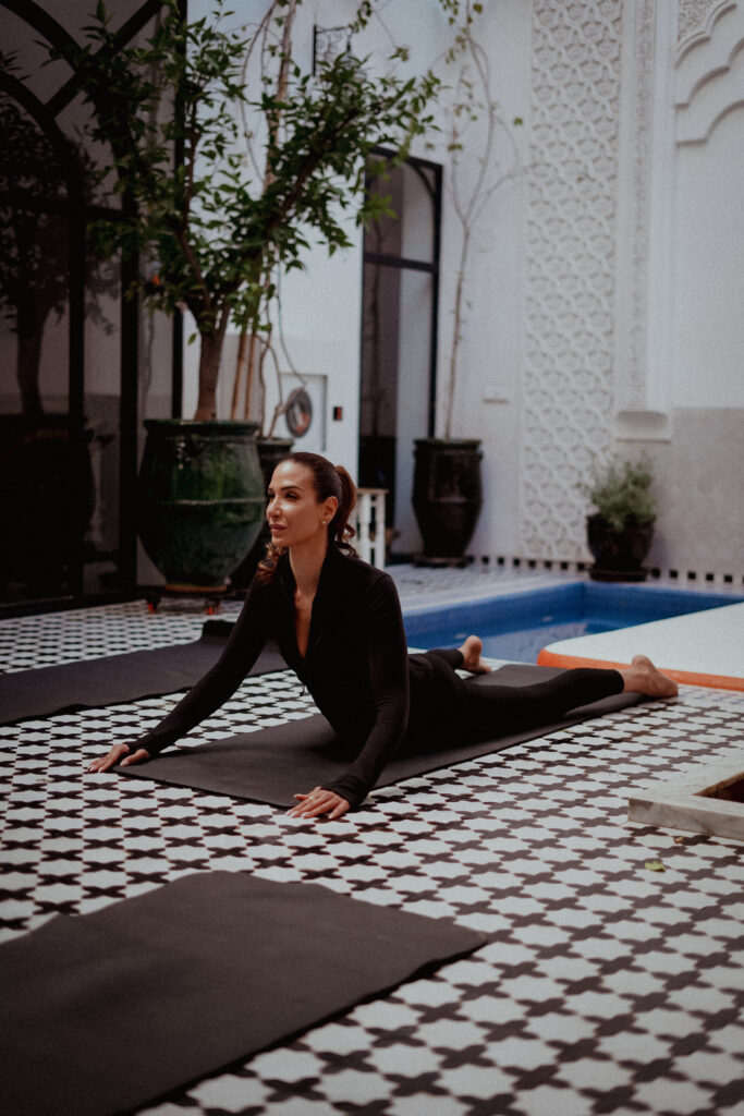 pilates poses riad botanica
